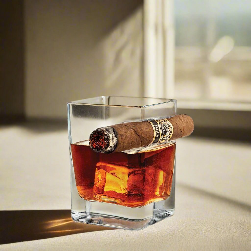 The Sovereign Old Fashioned Cigar Glass Set